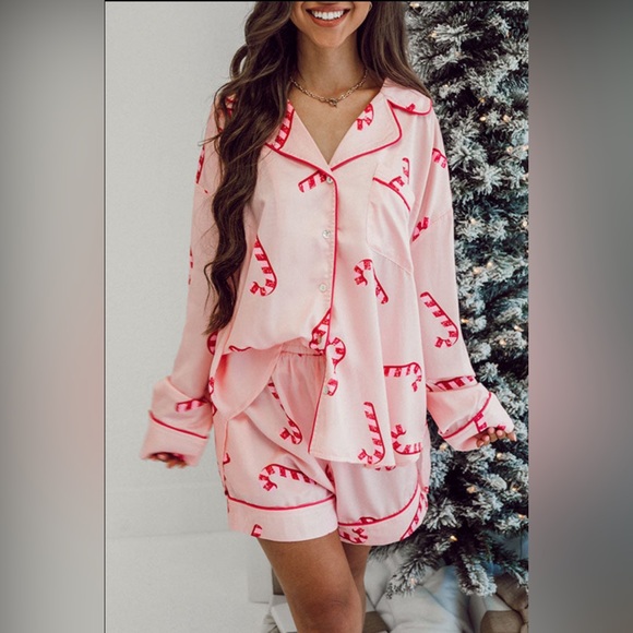 Other - Candy Cane Shorts Pajamas